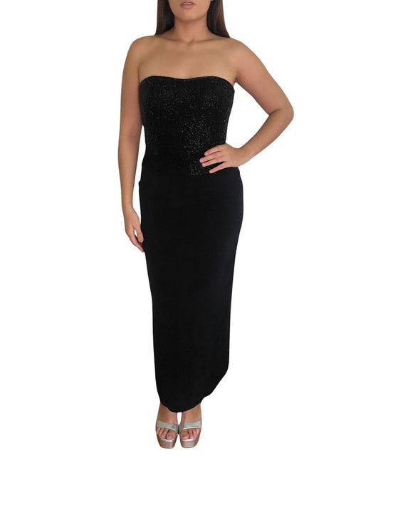 Vestido Jovani Negro Talla S en Renta