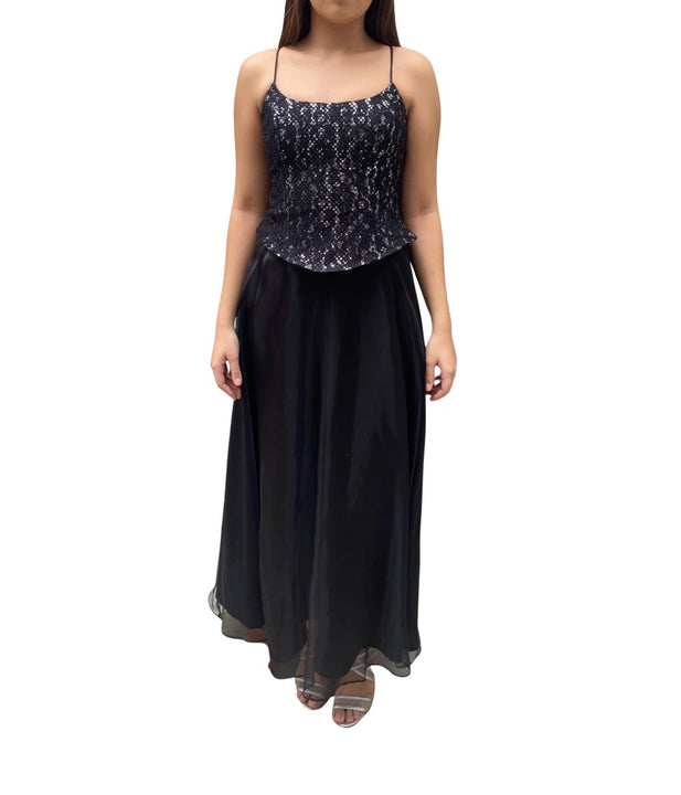 Vestido Jovani Negro Talla S en Renta