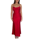 Vestido Aqua Rojo en Renta Talla S