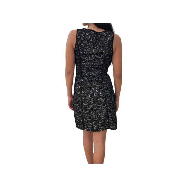 Vestido Max Studio Negro con Beige Talla S.