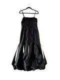 Vestido Negro con Rayas Blancas Talla M