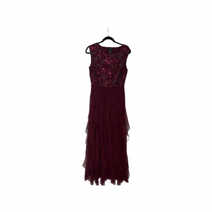 Vestido Candalite Vino Talla S en Renta