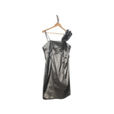 Vestido gris plata talla 16/18