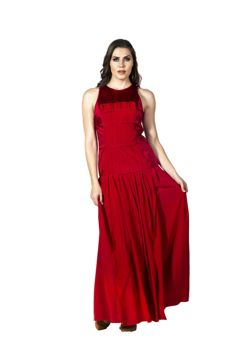 Vestido Macario Jimenez Rojo Talla M