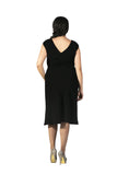 Vestido negro de cocktail talla 16