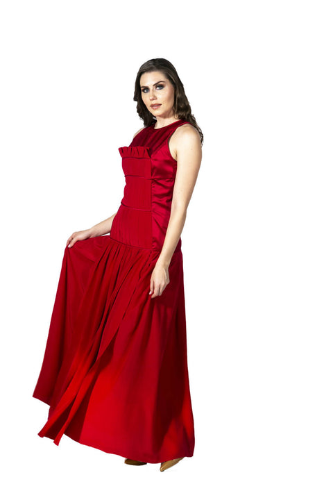 Vestido Macario Jimenez Rojo Talla M