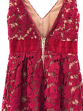 Vestido Hilda Calderón rojo en venta talla S. ( Same Day Delivery) - NEVER THE SAME