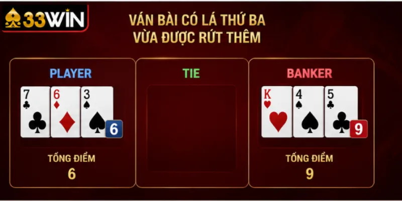 Ván bài có lá thứ ba vừa được rút thêm